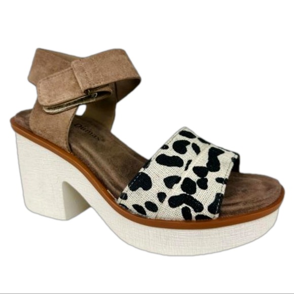 Pierre Dumas Platform Chunky Heeled Sandal - Picture 1 of 6